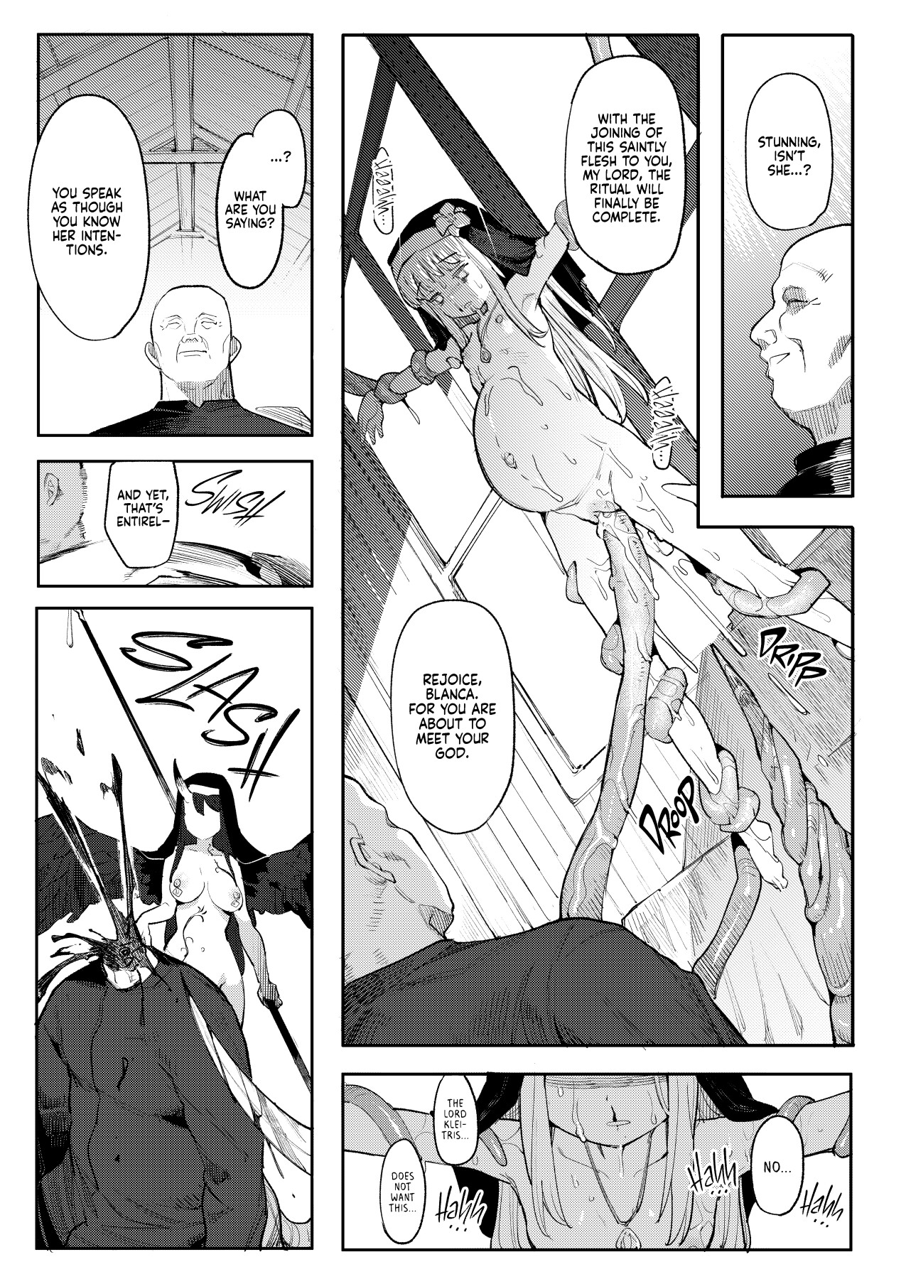 Hentai Manga Comic-Holy Cumdump Blanca-Read-38